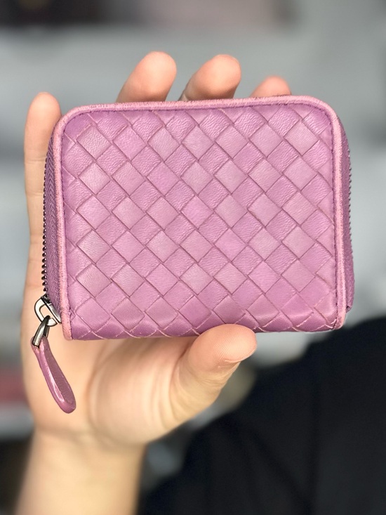 Bottega Veneta Handbags - BOTTEGA VENETA PURPLE COMPACT WALLET